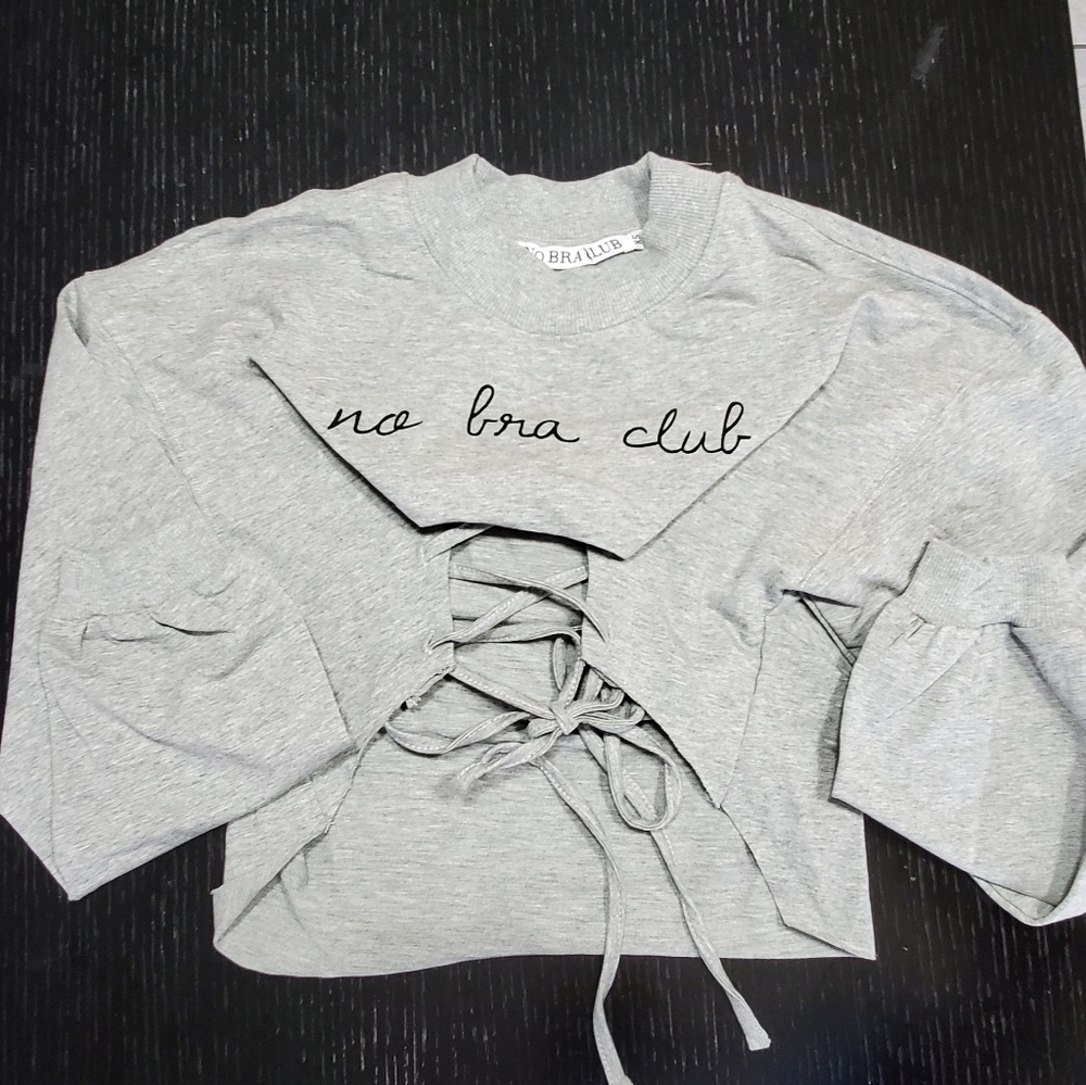 No Bra Club Cutout Sweater - XS